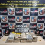 Operação Interior Mais Seguro: PMAM apreende 23 kg de maconha tipo skunk e prende homem por tráfico de drogas, em Tefé