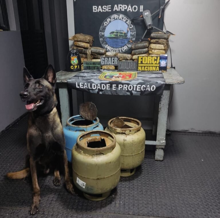 Base Arpão 2: PMAM apreende 29,5 quilos de drogas que estavam escondidas em botijas de gás
